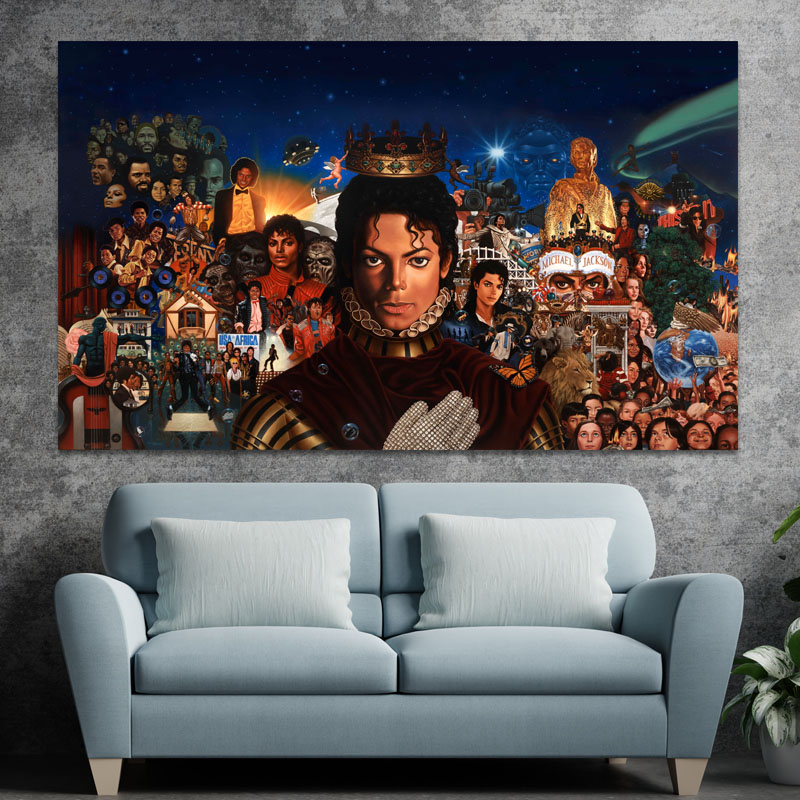 Πίνακας σε καμβά Michael Jackson Mural